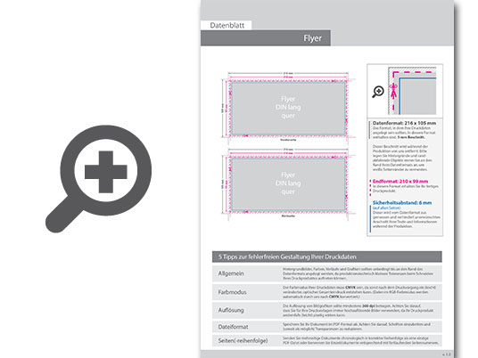 Product Bild hochglanz-uv-lack-flyer_din_lang_quer_(21_0_cm_x_9_9_cm)__beidseitig_bedruckt